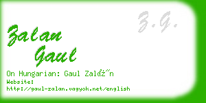 zalan gaul business card